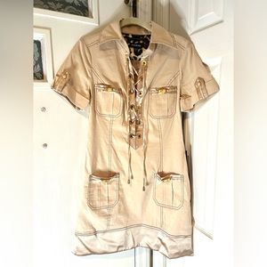 Bebe military style dress